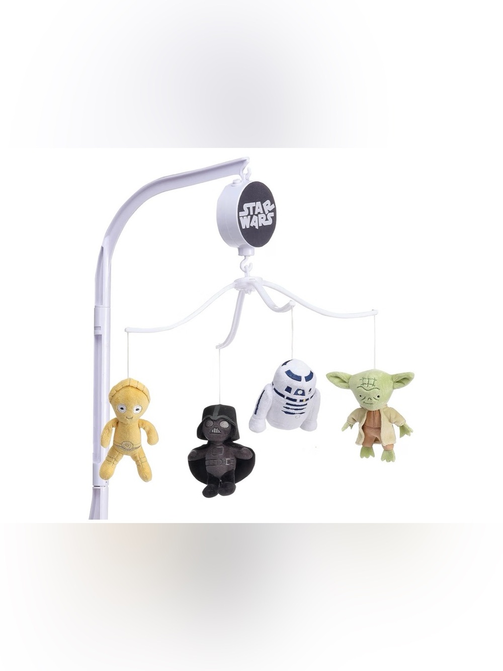 NWT Star Wars Plush Mobile - White with Yoda, R2-D2, C-3PO & Darth Vader